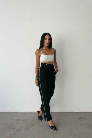CHANEL PANTOLON YAN BİYELİ - Siyah resmi